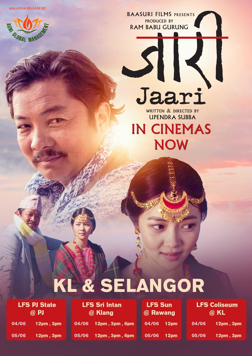 LFSCinemasMY's tweet photo. #Jaari - A Nepali movie that's back due to POPULAR DEMAND ❤
Don't miss out on Jaari in our selected #LFSCinemas https://t.co/uwEtVJg2r5