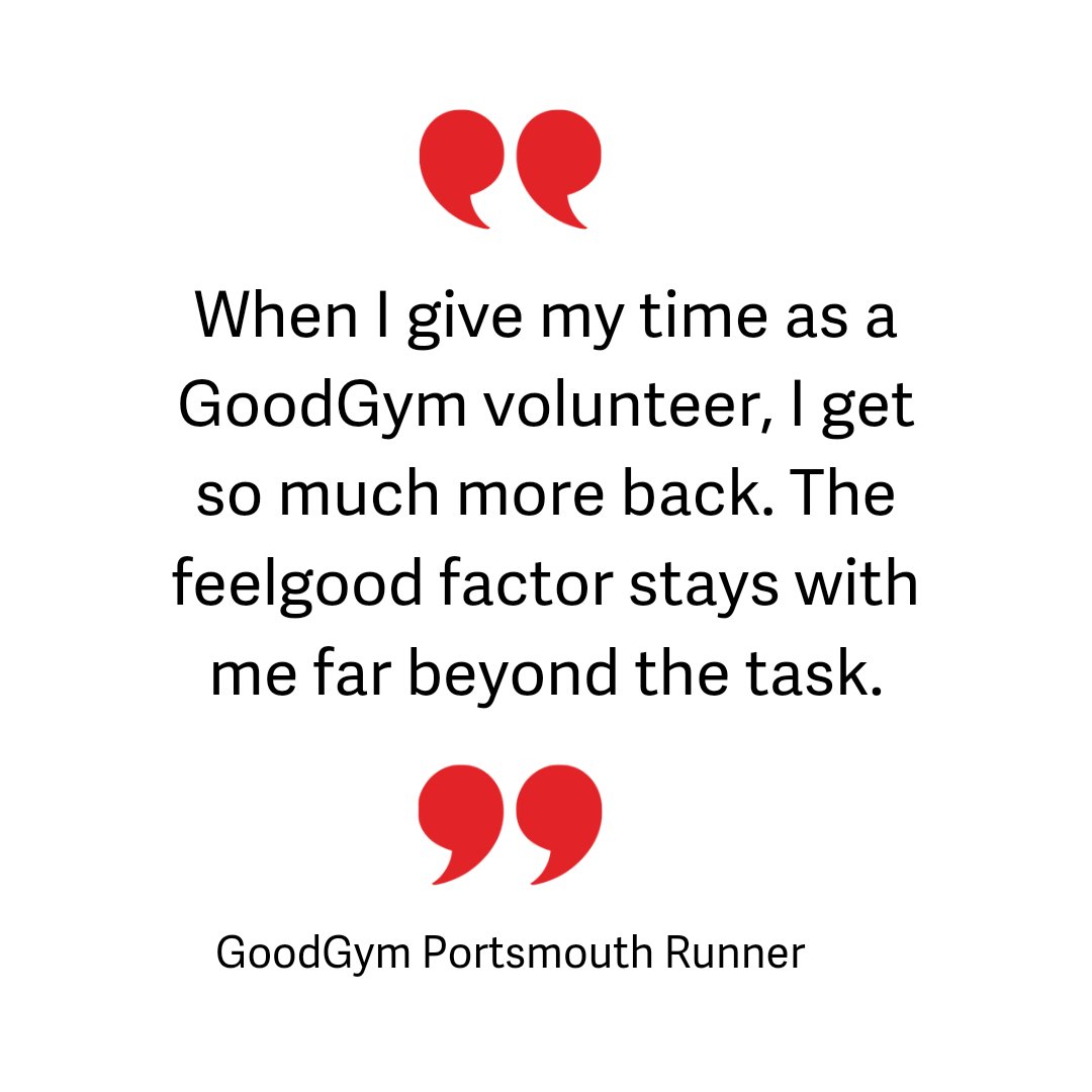 It's Volunteers Week!

Volunteering is proven to be great for your wellbeing. 

Want to join us? Check out what's happening in Portsmouth here:
 goodgym.org/v3/areas/ports…