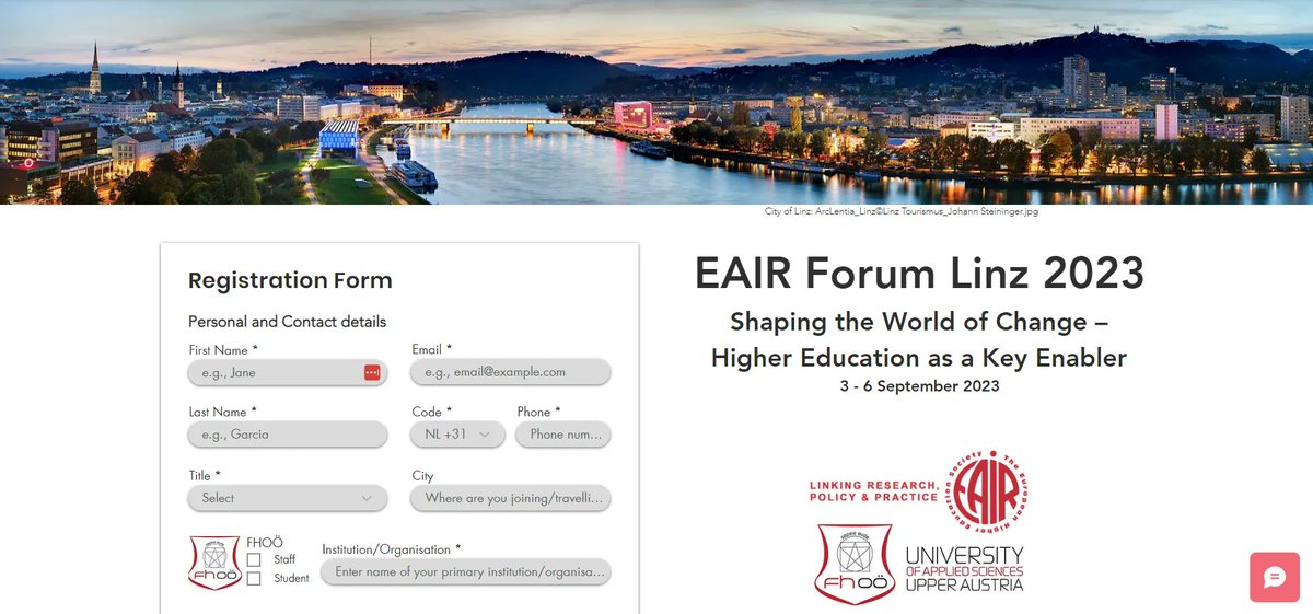 EAIR Forum 2023 Linz is coming and we have great news! Our early bird sale has been extended to 9 June! Grab selected tickets at a discounted rate using the coupon "EARLYBIRD" or "EARLYBIRD-ONLINE" at the checkout. Register at buff.ly/3IRBRb7

See you in #Linz #EAIR2023