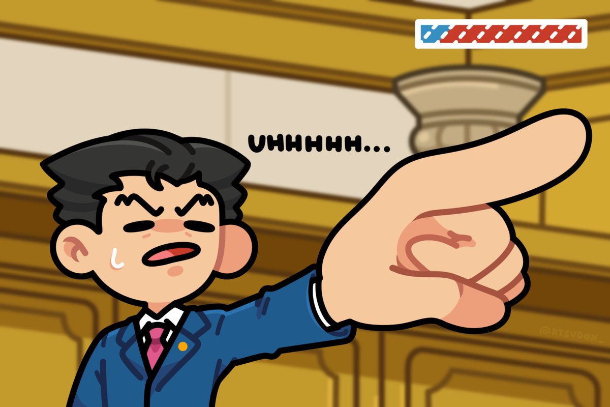 uhhhh... objection??? 

#artph #aceattorney #phoenixwright