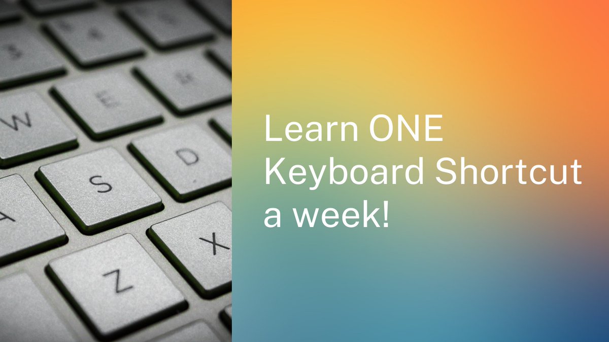 Feel unconfident at using the computer/edtech? Learn ONE Keyboard Shortcut a week. By the end of the year you'll know 52 and feel like a ninja. 

Try Control D to Duplicate

#googleEDU #keytips