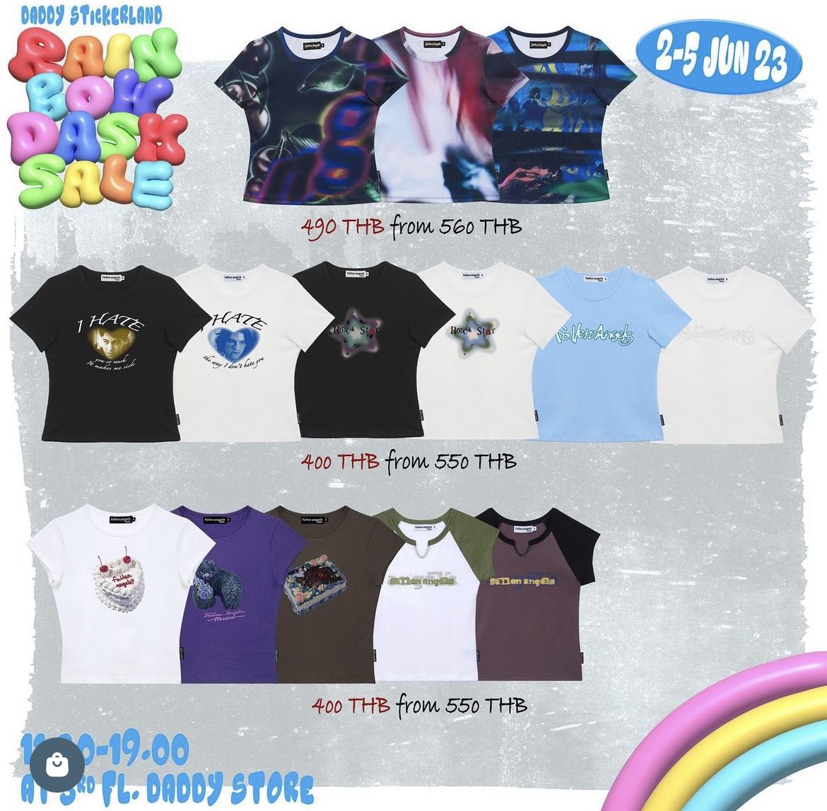 iwalkalonehaha's tweet photo. รับหิ้วงาน rainbow dash sale 🌈
ค่าหิ้ว +20 / ชิ้น ค่าส่งเหมาส่ง 50฿
#ส่งต่อvghbkk #vghbkkมือสอง #ส่งต่อfallenangels #ส่งต่อdaddy #preyมือสอง #ส่งต่อmollycrue #ส่งต่อเสื้อผ้าy2k https://t.co/B6Cp8beUFm