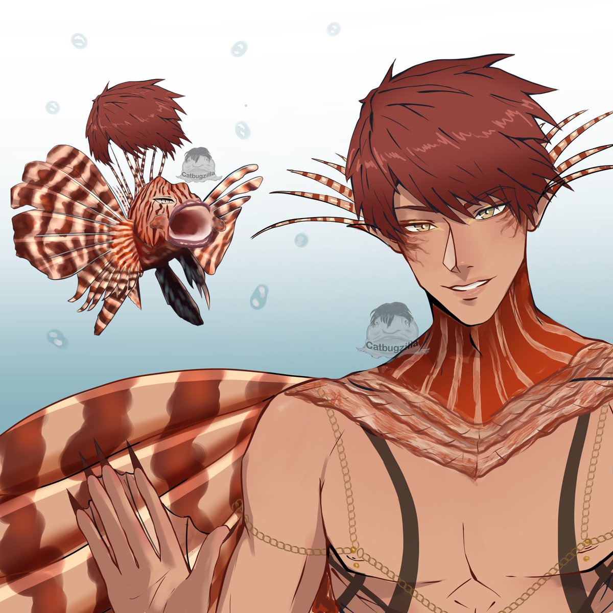 Lionfish Diavolo!

The way I laughed making this.

#obeyme #obeymefanart #obeymediavolo #obeymefish
