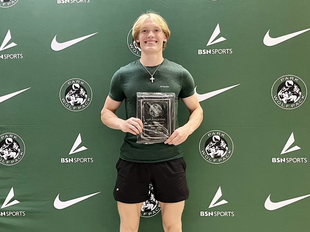 Congrats to Will D. our male honor athlete award winner (and Bryleigh D. our female winner who was at her softball game).