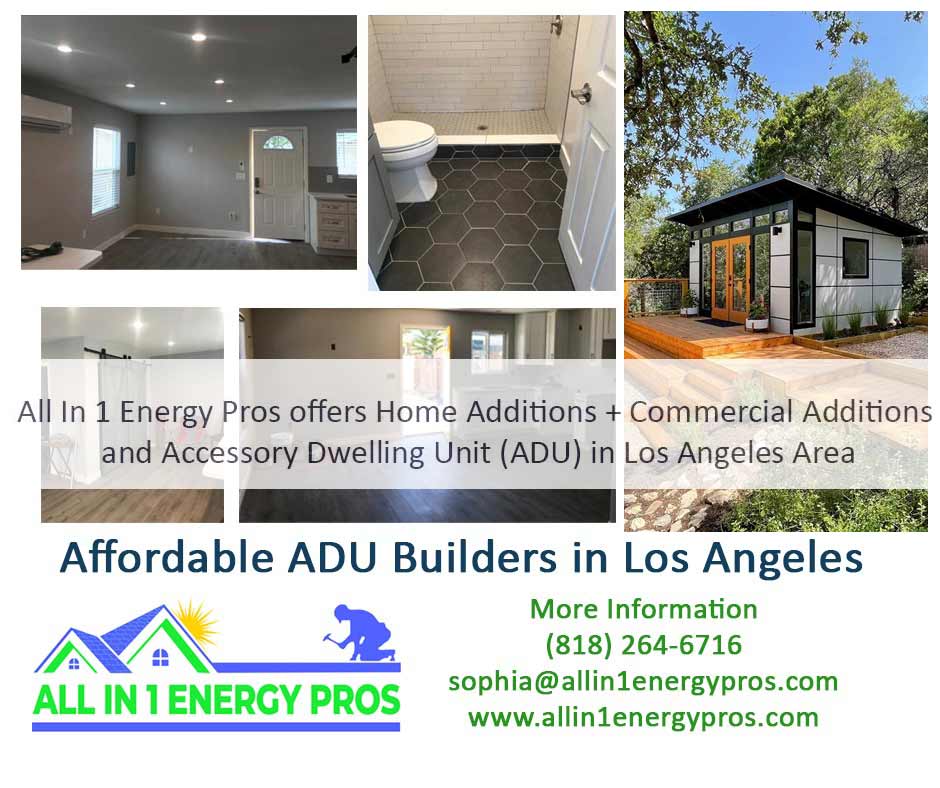 All in One Energy Pros, offers affordable #ADUs, #solarpanel installation and Energy-Efficient #Roofing in #LosAngeles 🏠 Lowest prices in #LA 

allin1energypros.com 

#TinyLiving #design #ADU #downsizing #housing #losangeles  #AccessoryDwellingUnit #Adu #ModernPrefab