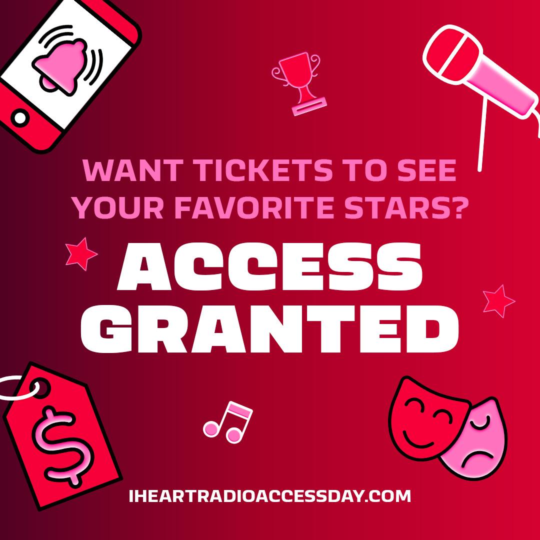 2 words: ACCESS 👏 GRANTED 👏 

Check out all the deals and experiences available ONLY TODAY with our #iHeartAccessDay!

🏃‍♀️ to iHeartRadioAccessDay.com