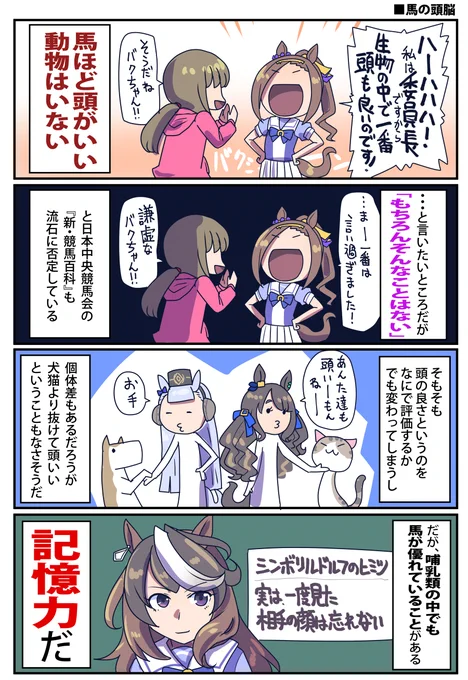 馬の頭脳についてのお話  #ウマ娘
