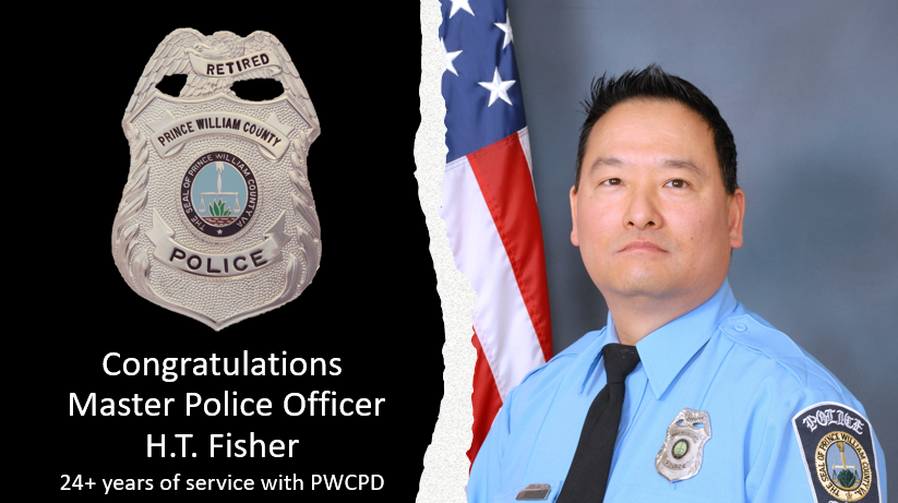 Congratulations Master Police Officer H. T. Fisher on more than 24 years of steadfast service. You've served #PWCPD & the PWC community well. Thank you for sharing your expertise & motivation. We hope this next chapter in your life brings you immeasurable glee. Enjoy #retirement!
