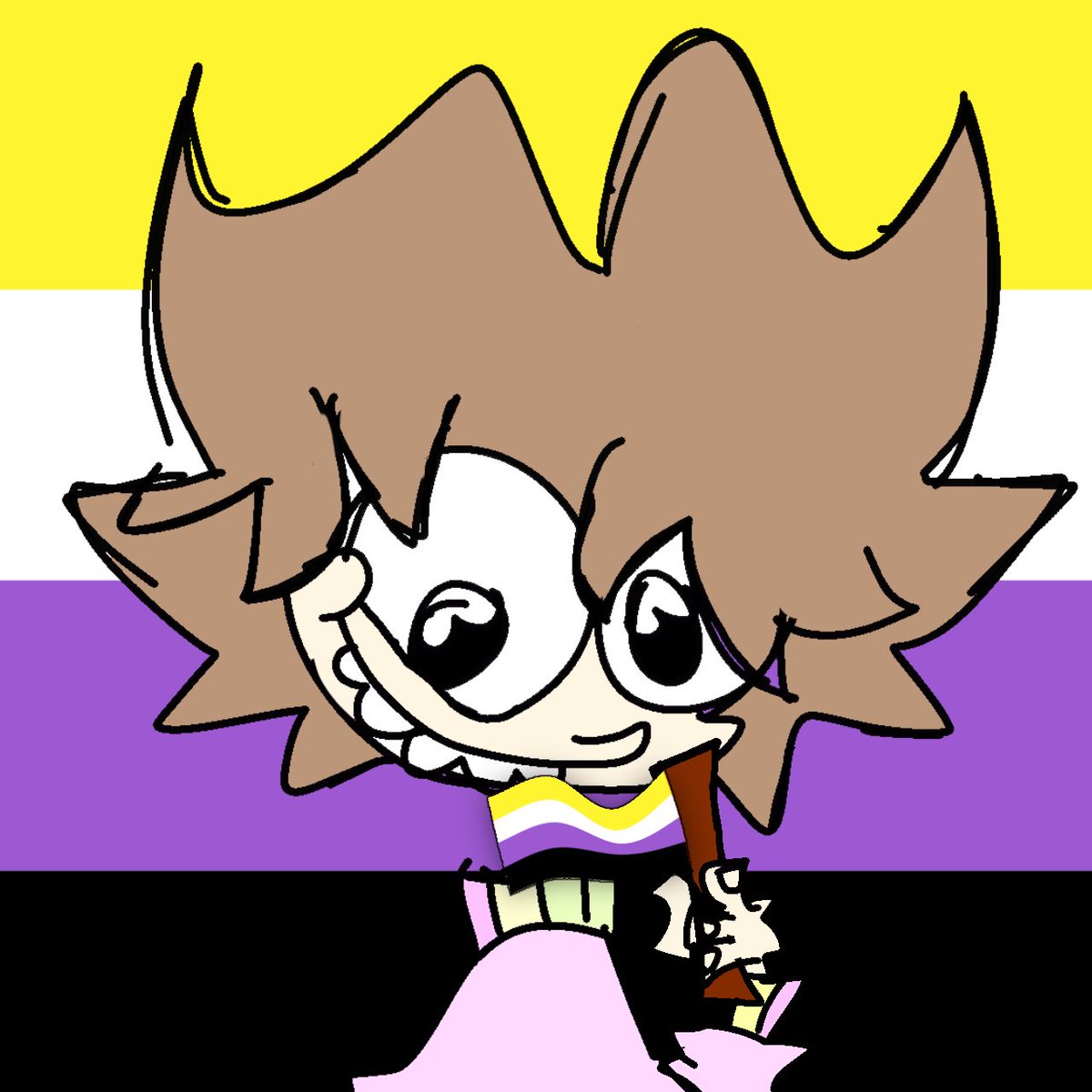 #happypride #pridemonth HAPPY PRIDE MONTH🏳️‍🌈🏳️‍🌈🏳️‍🌈🏳️‍🌈 

#enbypride #nonbinarypride 
💛🤍💜🖤