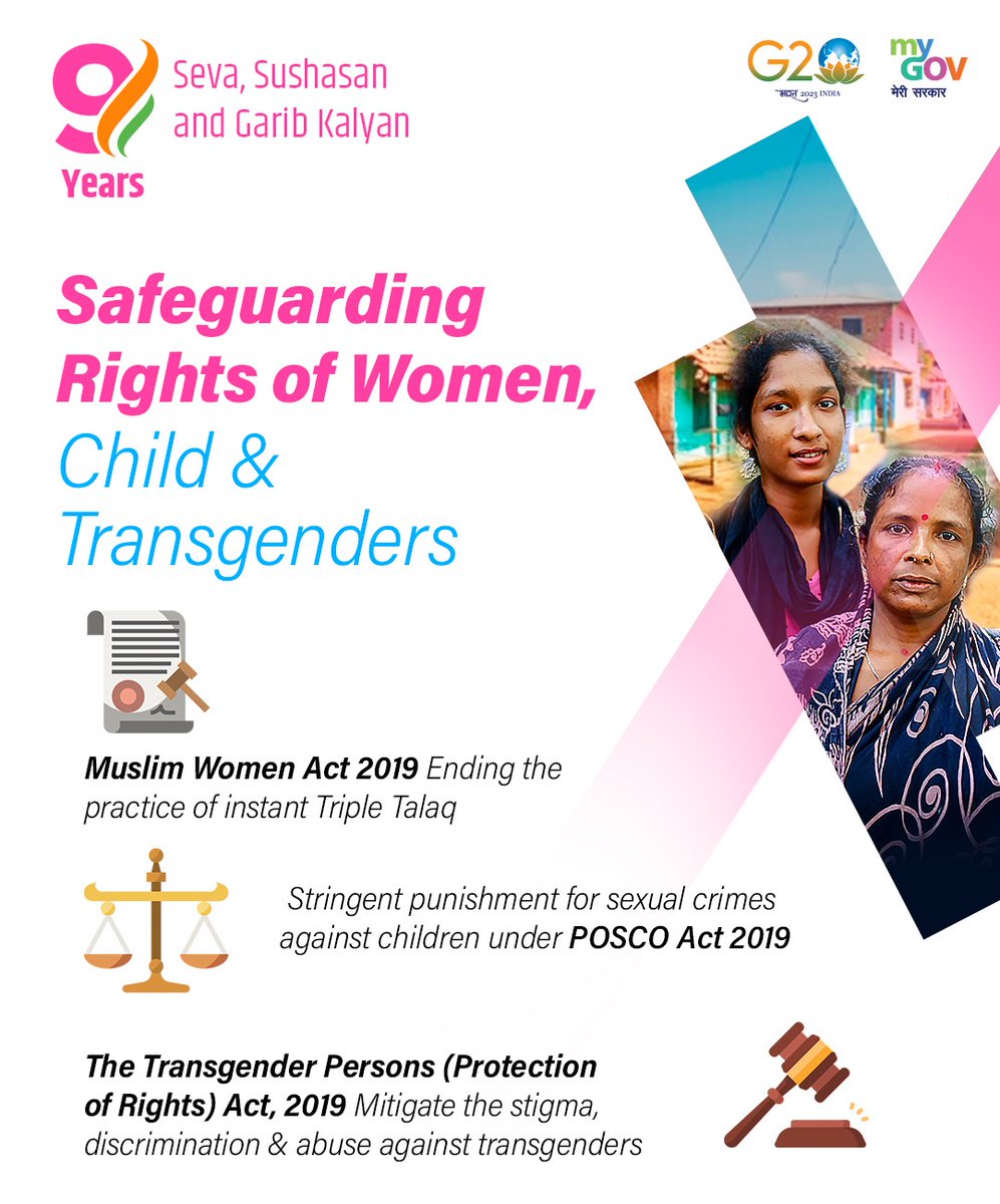 MyGovIndia on Twitter "Safeguarding women's rights A powerful trio of