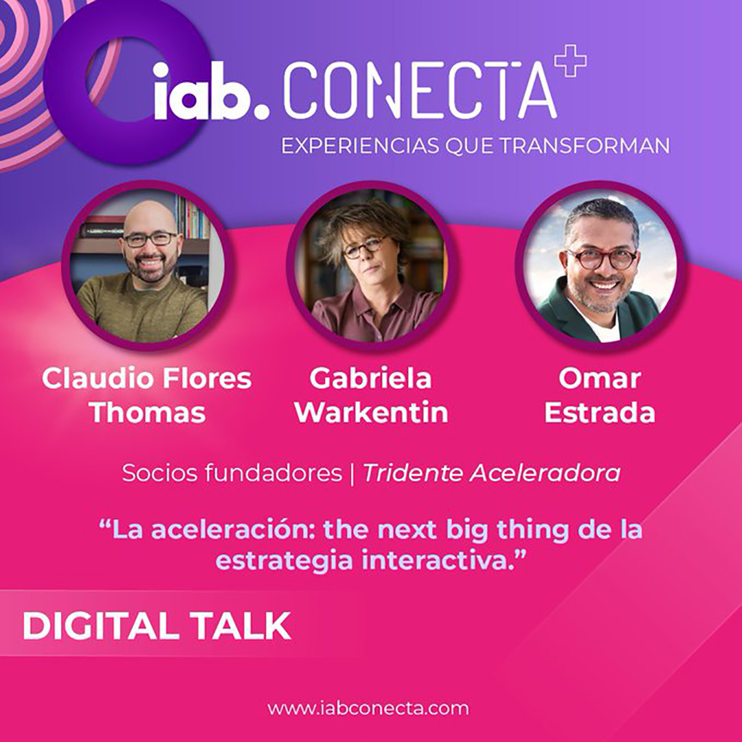 👁‍🗨Hoy a las 5:25 pm únete a la #DigitalTalk #IABConecta de @IABMexico que presentarán: @Omar3strada @ClaudioFloresT y @warkentin de @TridenteAcelera

Creatividad, estrategias de negocio, insights, mejores prácticas, plataformas y formatos digitales.  

iabconecta.com/schedule/la-ac…