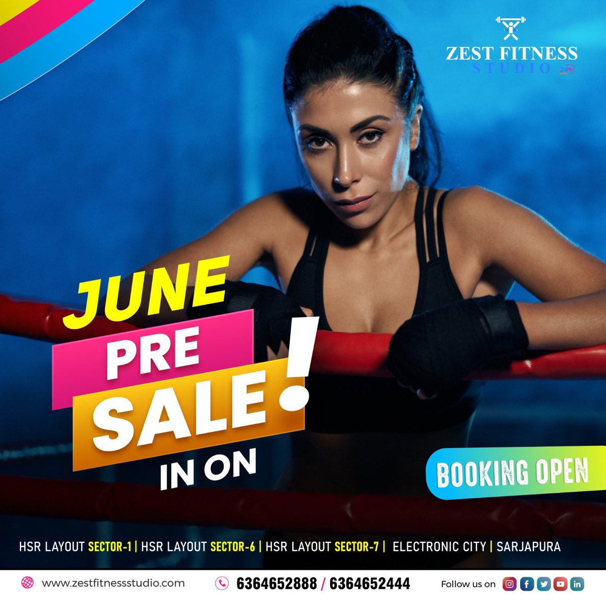 Pre-sale is on !! 🔥🔥🔥💥 

Welcoming June with some crazy offers. Visit the studio now. 

#zestgym #hsr #healthyfood #fitnessmotivation #fitnessmodel #ﬁtness #gyminelectronicscity #gyminhsrlayout #bangalore #zestsarjapuraroad #zestfitnessstudio #gyminhsrlayout #gymoffers