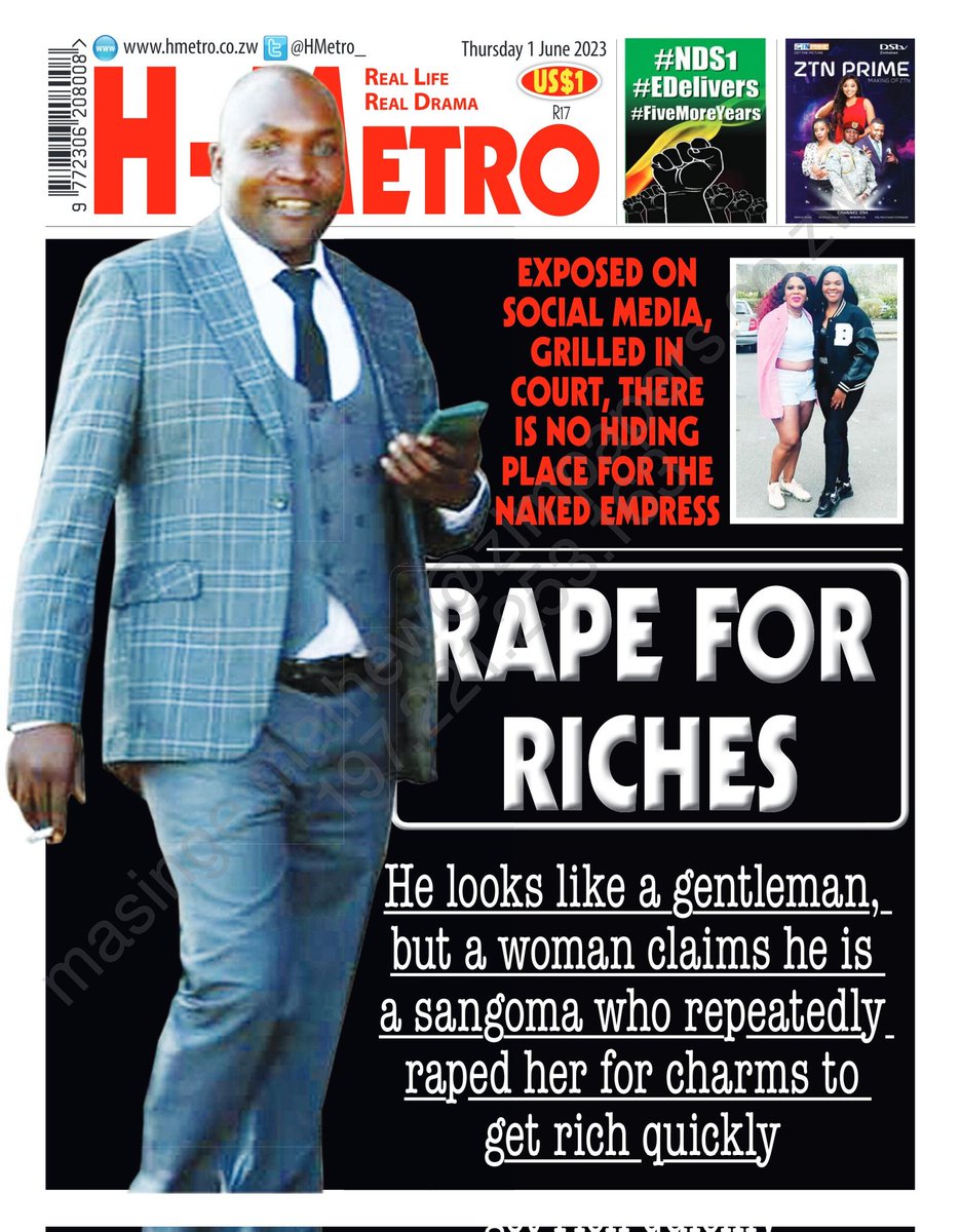 #Frontpage 

RAPE FOR RICHIES 

hmetro.co.zw/rape-for-riche…