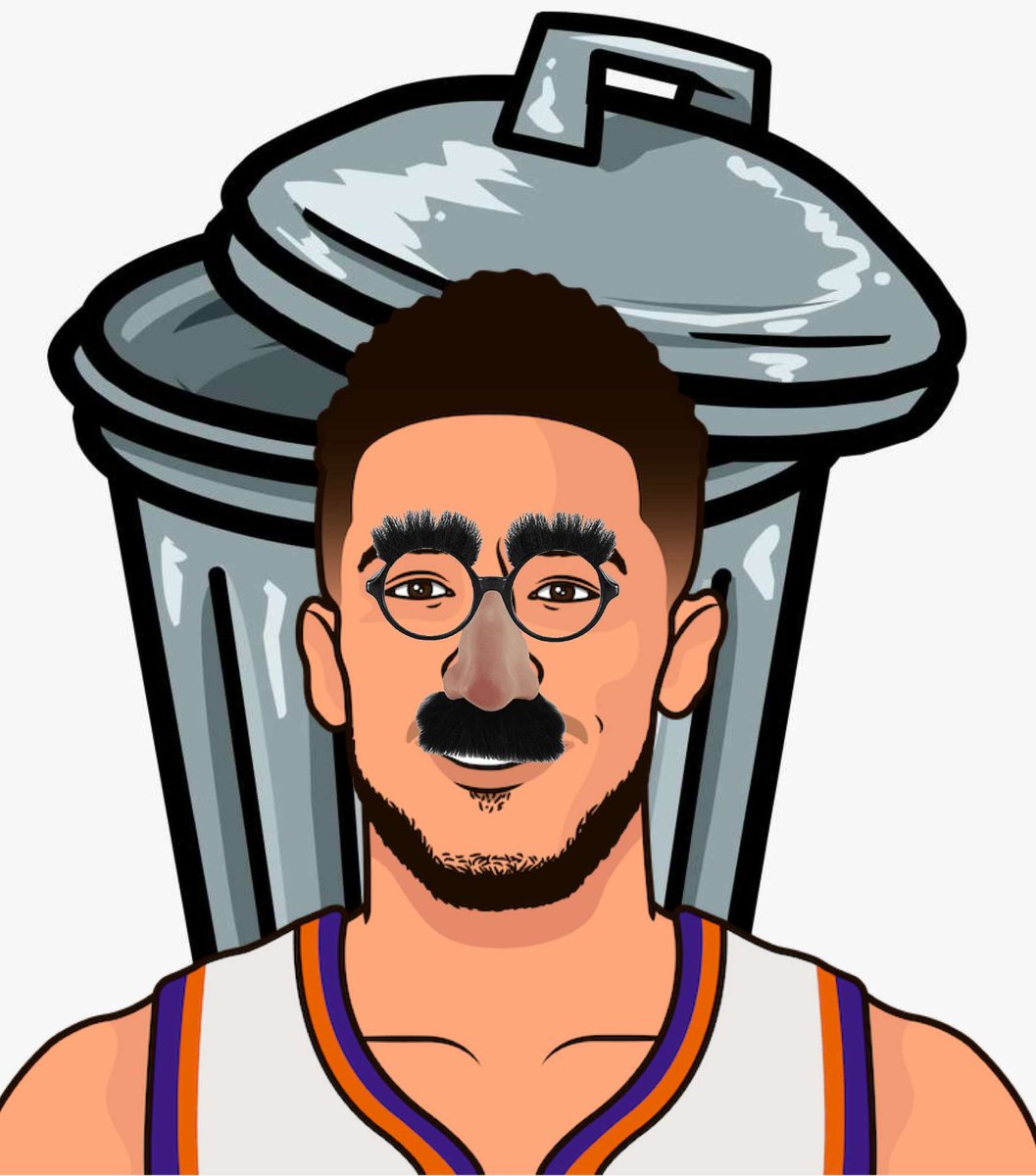 Devin Booker in elimination games: 

🗑️ 14 PPG
🗑️ 4 TOV per game
🗑️ 29% FG
🗑️1/13 3FG
🗑️ -83 +/-  (Total)

DEVIN BOOGER 🤧🤧🤧🤧🤧🤧🤧