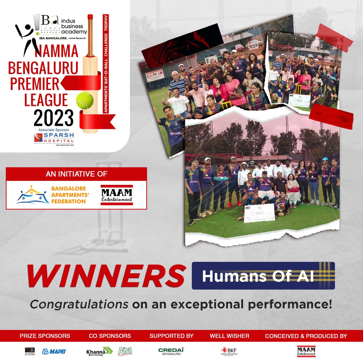 BAFBLR's tweet image. "Victory dances and jubilant cheers fill the air as the Humans of AI emerge as the triumphant winners in the NBPL final matches. A well-deserved win! 🎉🏆" 

#NBPLChampions #HumansOfAI