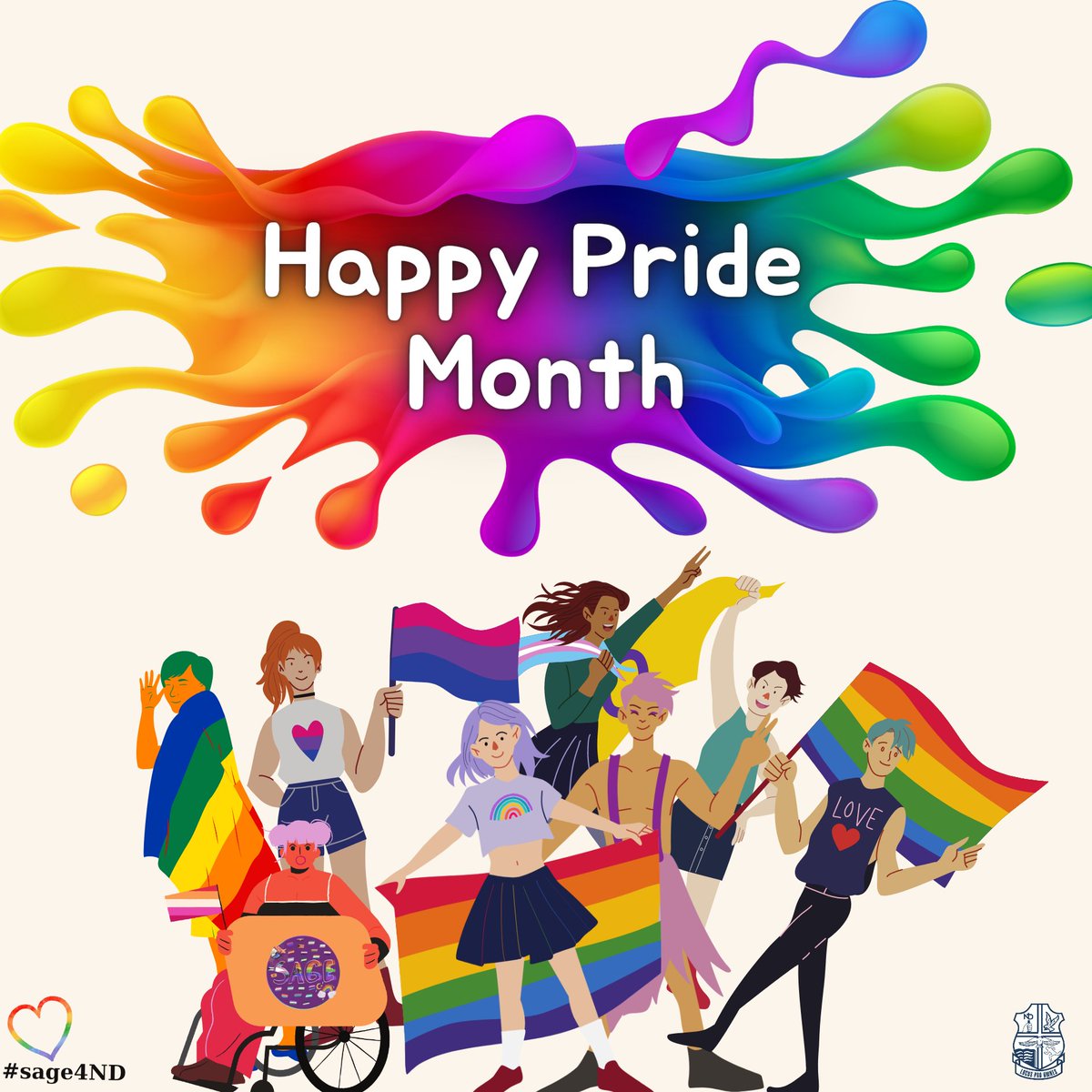 Happy #PrideMonth! Let's raise our voices and celebrate love, acceptance, and equality for all. Let's continue to work towards a world where everyone feels safe and valued, no matter their gender identity or sexual orientation. 
❤️🧡💛💚💙💜🤎🖤🩷
 #sage4ND #ocsbPride <a href="/ocsbequity/">@OCSBEquity</a>