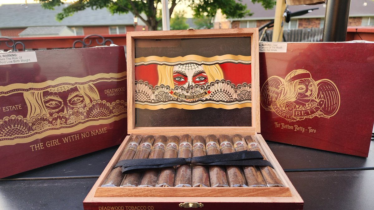 I finally bought 2 boxes of #thegirlwithnoname plus a #fatbottombetty box.  Life is good. <a href="/drewestatecigar/">Drew Estate Cigars</a> Deadwood Tobacco Co.  is amazing.