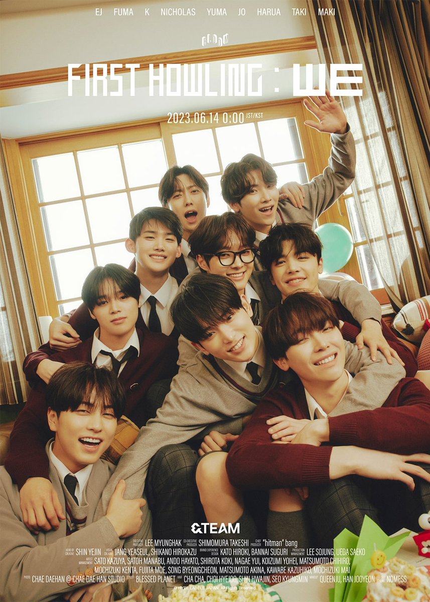 |◤ &amp;TEAM ◢||⚡️24hr Offer⚡️
Celebrate our EP "#FirstHowling_WE" with us! 
We're giving away Concept Photo #BLOOM with member signatures!💌
Retweet to enter as many as you like❕🔁

Period：2023.6.4 11:00-6.5 10:59(JST/KST)

Details ▶️umusic.jp/andteam_2ndcpTP
#andTEAM