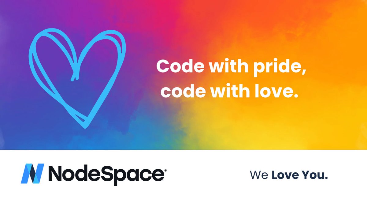NodeSpace's tweet image. Happy #PrideMonth!