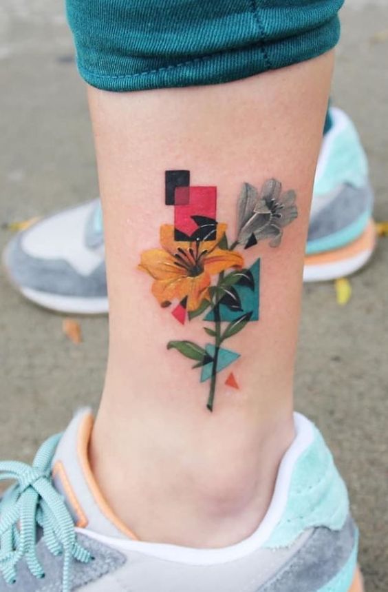 TattooTrending's tweet photo. #Colorfultattoo #Legtattoo #Gometrictattoo #Flowertattoo #Tattoo #Trendingtattoo https://t.co/9hkZR3BbV6