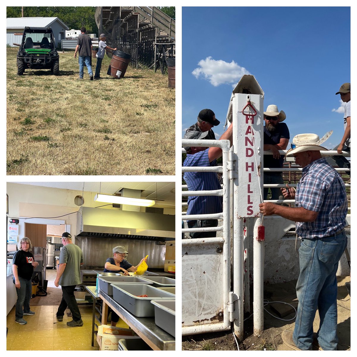 HandHillsClub's tweet photo. Just a few of the hard working members prepping for Hand Hills. #oldestconsecutiveltyheldrodeoalberta https://t.co/CSqsySfB1D
