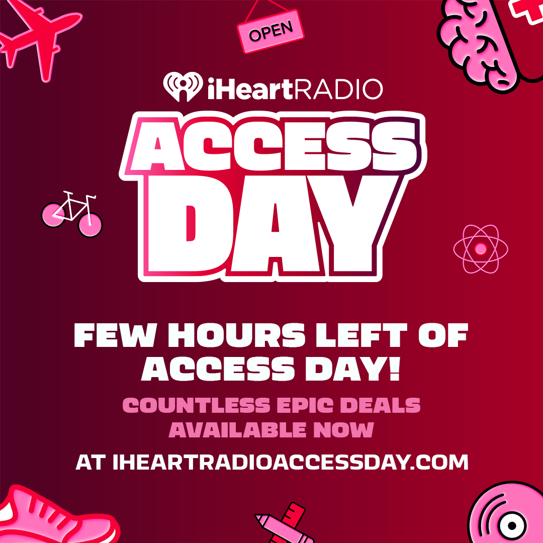 What deals and experiences have you added to your 🛒? 

Our #iHeartAccessDay is almost over - make sure you check out iHeartRadioAccessDay.com before it's too late!