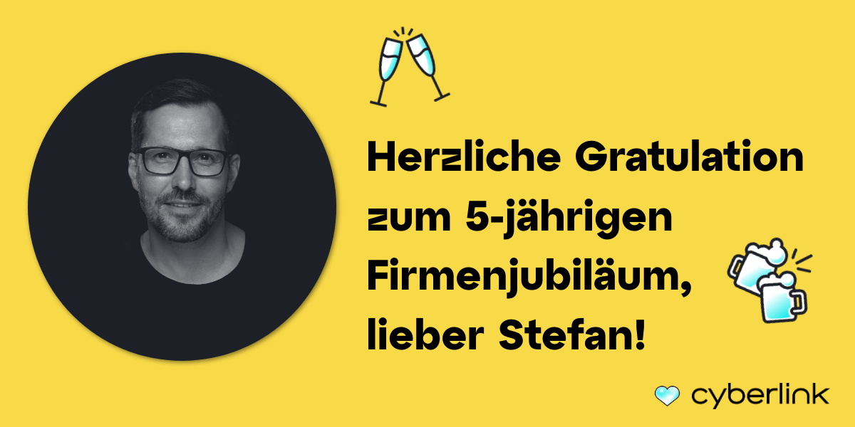 CyberlinkAG's tweet photo. Heute feiert Stefan Rüdy sein 5-jähriges Firmenjubiläum! Wir danken dir herzlich für deinen Einsatz und wünschen dir weiterhin alles Gute und viel Freude. Dein Cyberlink Team 🎉 
#team #teammember #itservices #connectivitymatters https://t.co/yndfAim94e