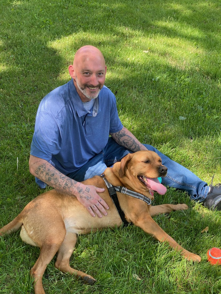 SADOreentry's tweet photo. Today, we welcomed home our client David Melfi. There’s nothing like dogs, donuts, and hugs after 28 years of incarceration. Pictured here with his lawyer Claire Ward and reentry team lead Anna Kohn. https://t.co/HC7LK0KBhw
