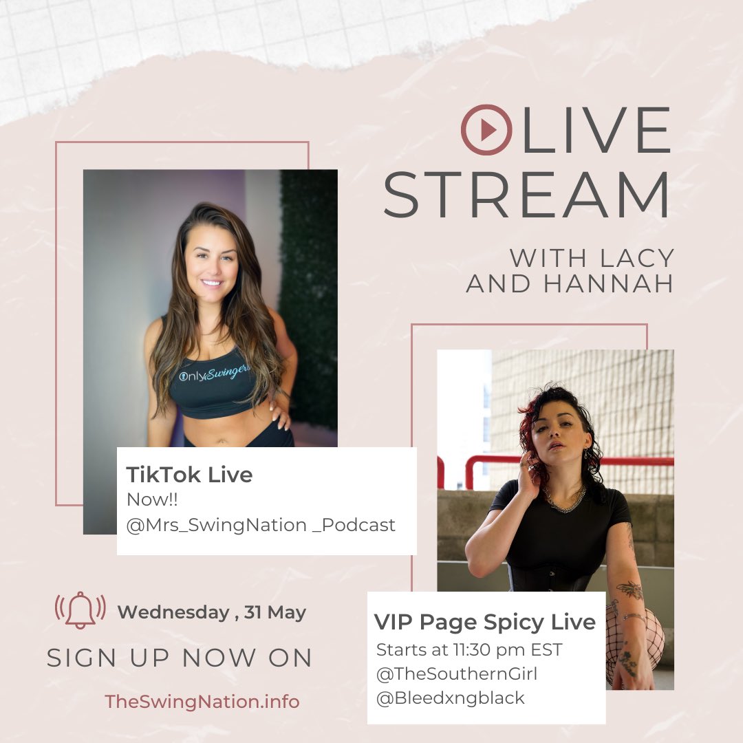 TheSwingNation on Twitter: "Join us on Live tonight! Go subscribe to my VIP and join us now