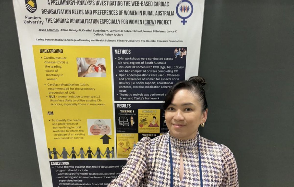 DrJoyceRamos's tweet photo. Sharing our CREW team’s Phase 1 results at the #ACSM conference in Denver was a great opportunity to showcase our work and connect with other experts in cardiac rehabilitation. 
@CHAPproject @clark_ra @bel_alline @OrathaiSueb @DrLemlemG @BulamuNorma https://t.co/hRYDT5sGko