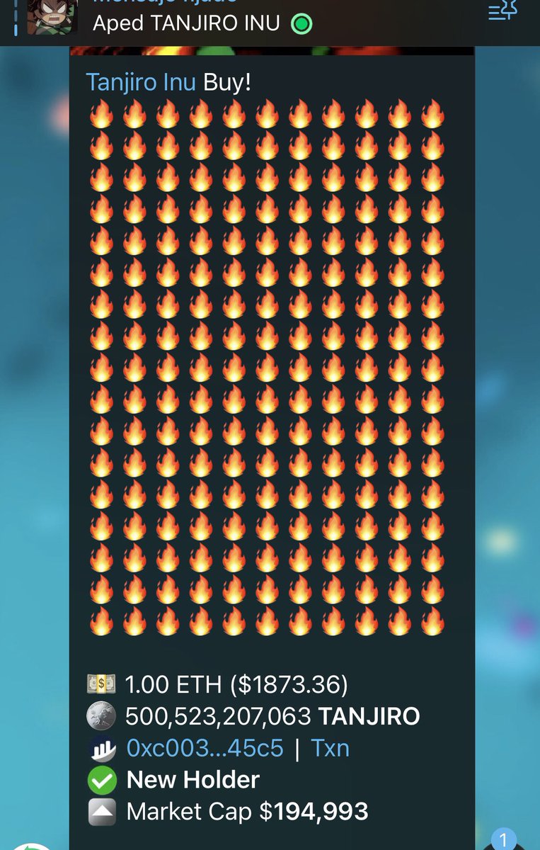 heyAidenHere's tweet image. Join the $TANJIR community and immerse yourself in the anime season, 2021 vibes!

@TanjiroInuToken 

#TanjiroInuToken #LuffyToken #Saitama #Pepe #ANIMESEASON 

dextools.io/app/ether/pair…