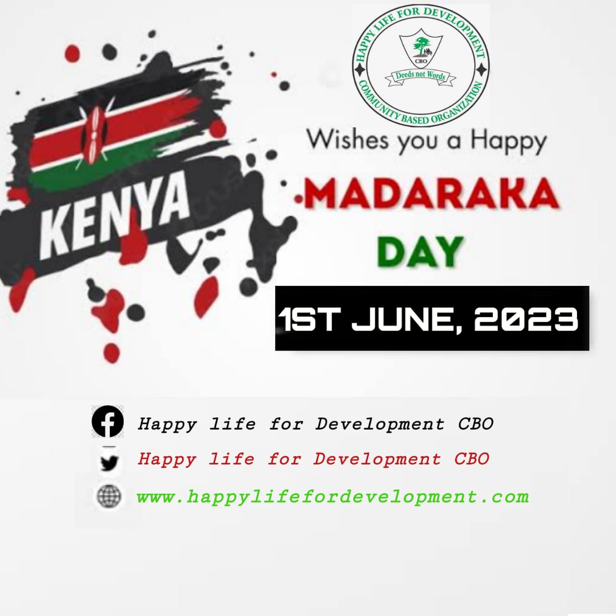 Wishing you a happy Madaraka Day