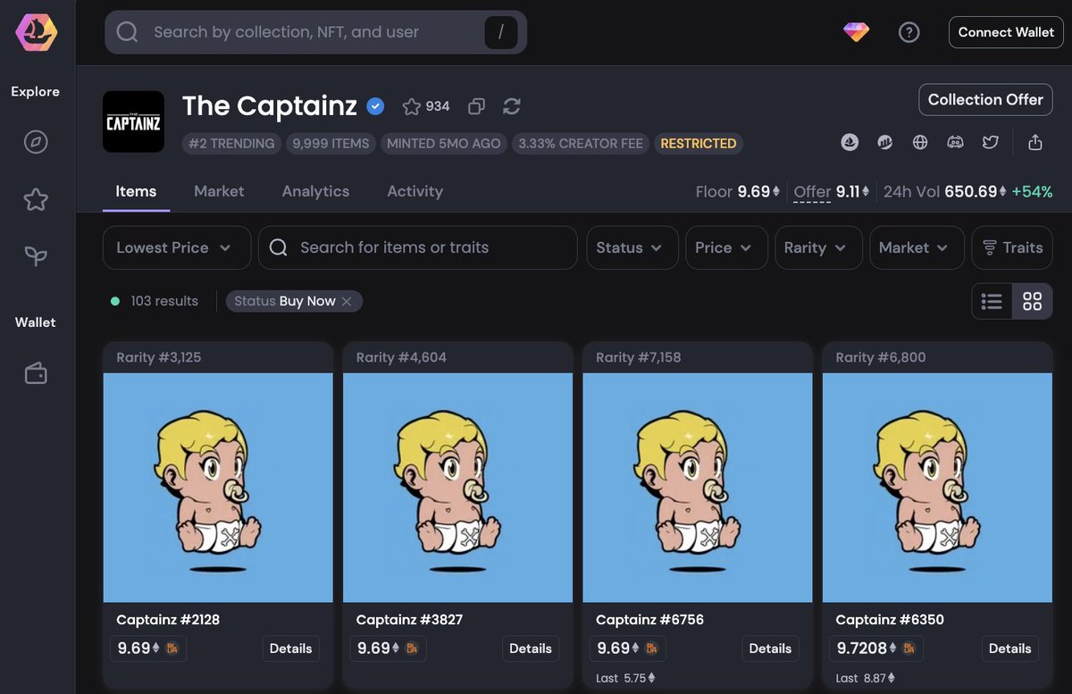 Let us take a moment to pause and honor the painful (and cultural) ATH of The Captainz: 9.69Ξ 🫡