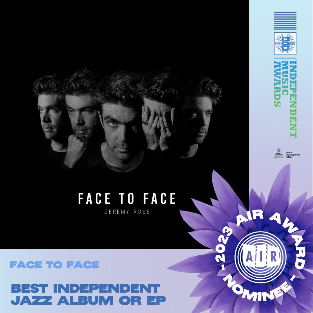 Nice to see my album Face to Face a finalist in this year’s AIR awards. Thanks to the legends who played on the album and all involved.

In some fine company this year - congrats to the other finalists and mates Barney McAll and Donny Benet
⚡️⚡️