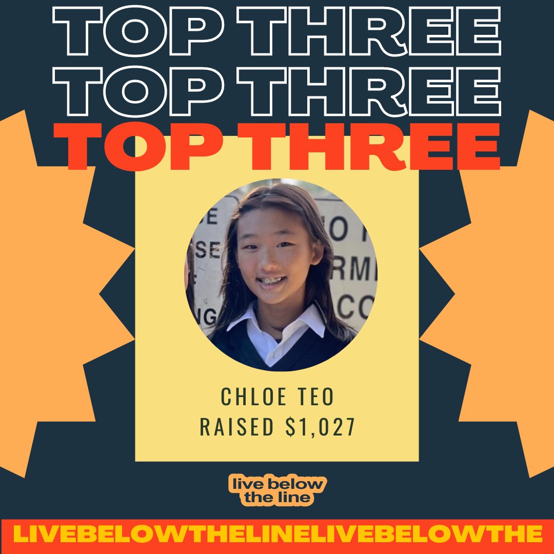 🥁 Can we get a virtual drumroll please? 🥁

Live Below the Line is thrilled to announce the top three fundraisers for 2023:
🥇Haana
🥈Anshuk Narayan
🥉Chloe Teo

🙌 A huge shout out to these three individuals for their incredible dedication and fundraising efforts.
