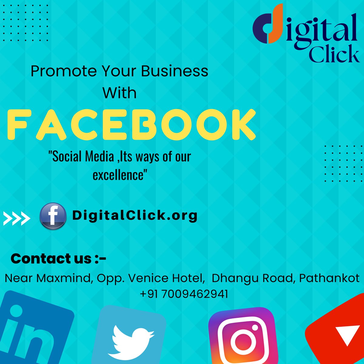DigitalClick4u's tweet image. “Tap into the power of social media.” Promote your business through Twitter Marketing!!! We deal in all kind of online promotional services, Contact us: Digital Click: +91 7009762941

#Digitalclick #LinkedInmarketing #entrepreneur #follow #marketingdeconteudo #vendasonline #mkt