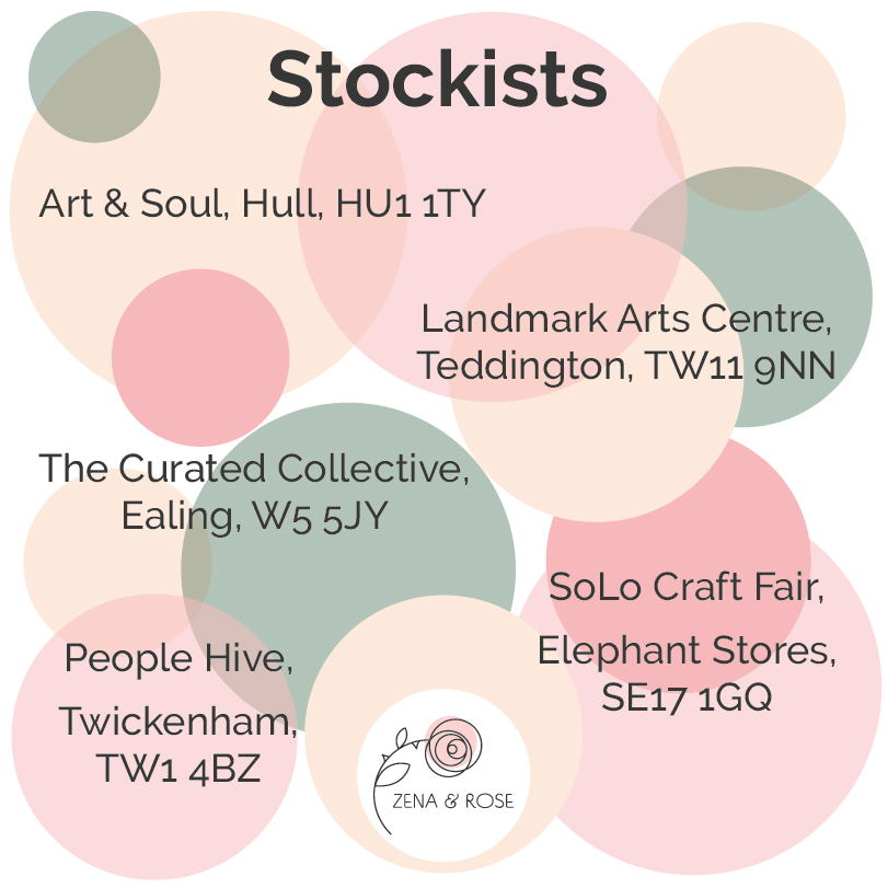 Here is a little reminder about our latest stockists! If you can't make it to any of these beautiful shops, we'll also be at Bedford Park Festival  in Chiswick (10-11th June) and Barnes Fair (8th July).

#londonmakers #lovelondon #westlondon #hull #stockists #independentshop