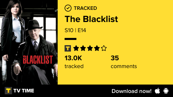 I've just watched episode S10 | E14 of The Blacklist! #blacklist  tvtime.com/r/2PVkX #tvtime