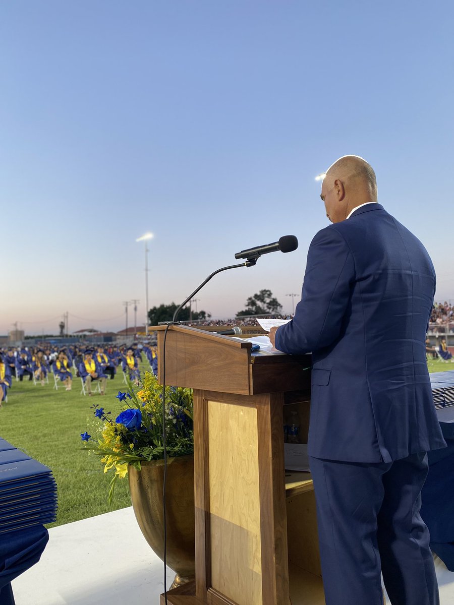 Thank you to our Board Member Mr. David Manriquez for supporting our Shafter High graduates tonight! @KHSD_Official