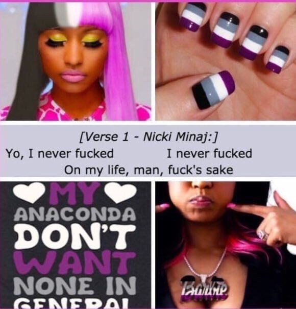 it's my tradition to repost the nicki minaj asexual mood board every pride