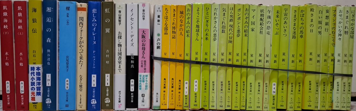 5月は37冊も買ってしまった。珍しく単行本はないが星新一だけで26冊購入。1000円という値札を見たのが運の尽き。出来れば月5冊までに抑えたいのだが、なかなかそうはいかない。今月はどうなることやら。