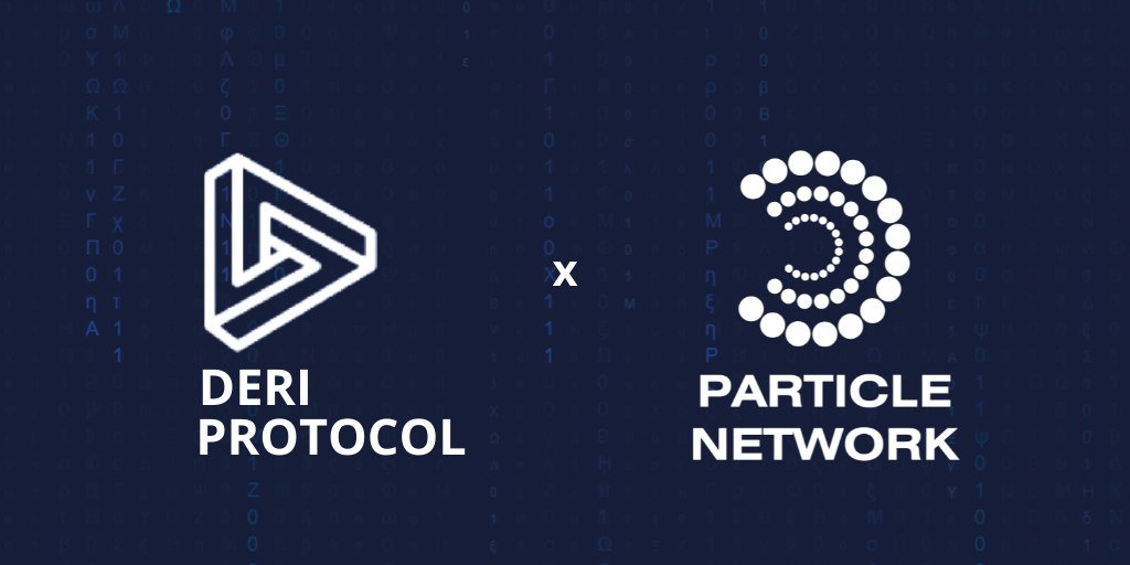 We are excited to announce our partnership with @ParticleNtwrk.

Together, Deri and Particle Network are paving the way for the simplest method of joining the #DeriProtocol, spearheading the drive towards widespread Web3 adoption, and crafting a user-friendly and convenient…