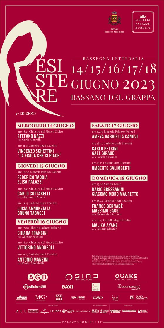 La settima edizione di Resistere, la nostra #rassegnaletteraria #palazzoroberti #palazzorobertiresistere #bassanodelgrappa - mailchi.mp/palazzoroberti…