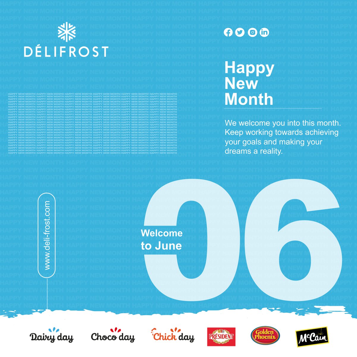 deli_frost's tweet photo. Happy New Month!
We are halfway down 2023. There's plenty of greatness this month.
#delifrost #June #happynewmonth #newmonth #welcometojune #dairyday #chicday #yogurt #Plain #strawberry #food #veggies #chocoday #healthy #nutritious #farm #lagos https://t.co/cH2WvQORdE