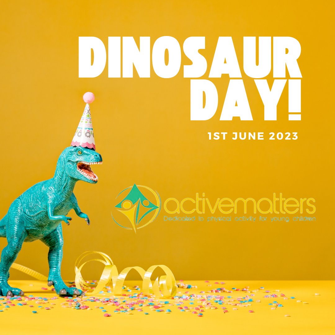 It's #DinosaurDay ! Time to get up and moving like your favourite pre-historic creatures! 🦖🦕 #ActiveMatters #PhysicalDevelopment #GetActiveKeepActive #dinosuars