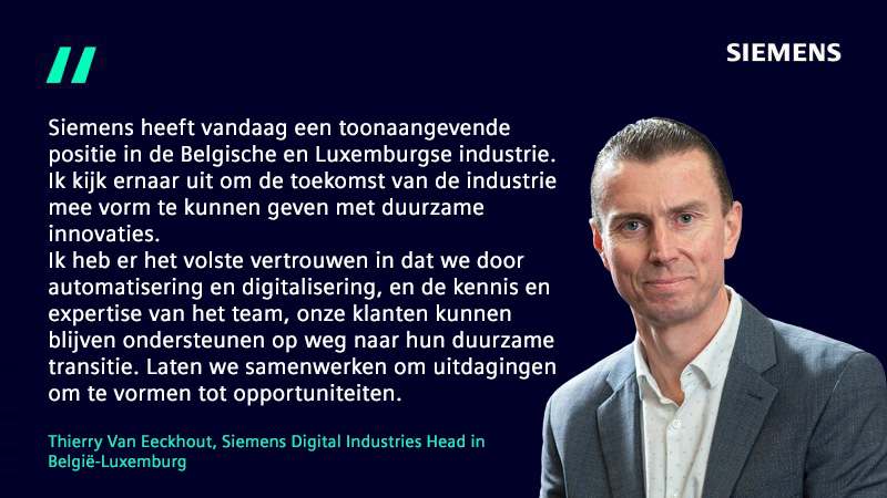 Thierry Van Eeckhout neemt vanaf vandaag de fakkel over van Eddy Nelis als Siemens Digital Industries Head in België-Luxemburg. Hartelijk dank, Eddy, voor je vele verwezenlijkingen en mooie carrière binnen onze firma! Veel succes in je nieuwe rol, Thierry! sie.ag/3CoUnEp