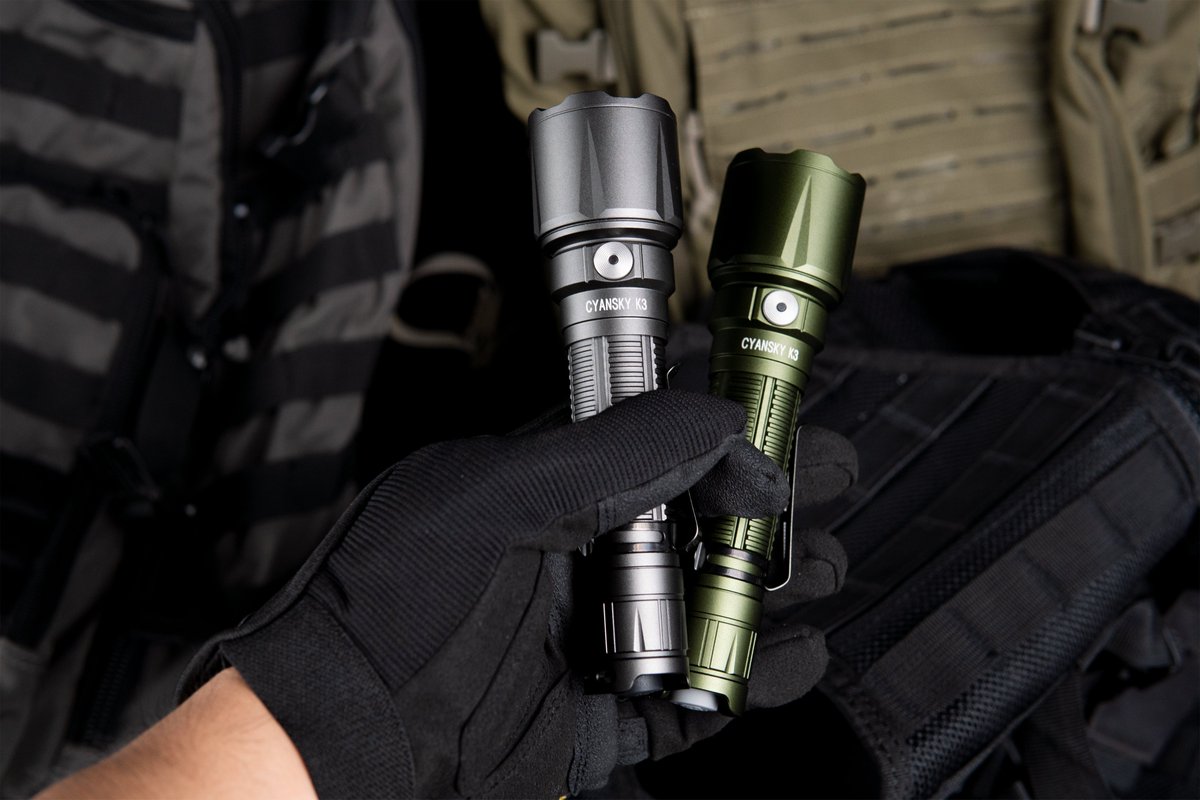 cyanskylight's tweet image. New colors are coming!❤️
Which color do you prefer？
#cyanskyk3v2 #tacticalflashlight #edclight