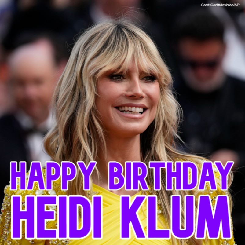  HAPPY BIRTHDAY! Supermodel Heidi Klum turns 5 0 today. 