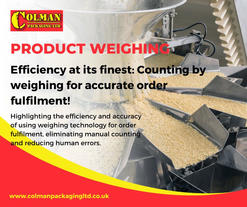 colmanpackagin's tweet photo. "Say goodbye to counting errors and hello to smooth fulfilment. Our weighing solutions guarantee accurate and reliable order processing. #GoodbyeErrors #SmoothFulfilment #ReliableProcessing"
https://t.co/FW7upmEvVV https://t.co/5ZauuyJPSQ