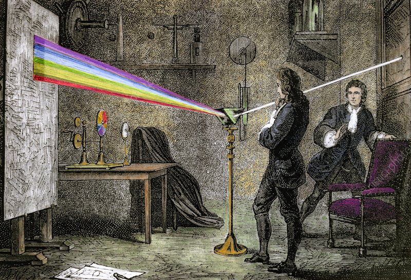In 1665, Isaac Newton discovered the spectrum of light by passing a beam of sunlight through a glass prism in his room. He also experimented with his own eyes by inserting a bodkin (a blunt needle) between his eyeball and the bone as far as he could, and pressing his eye with the…